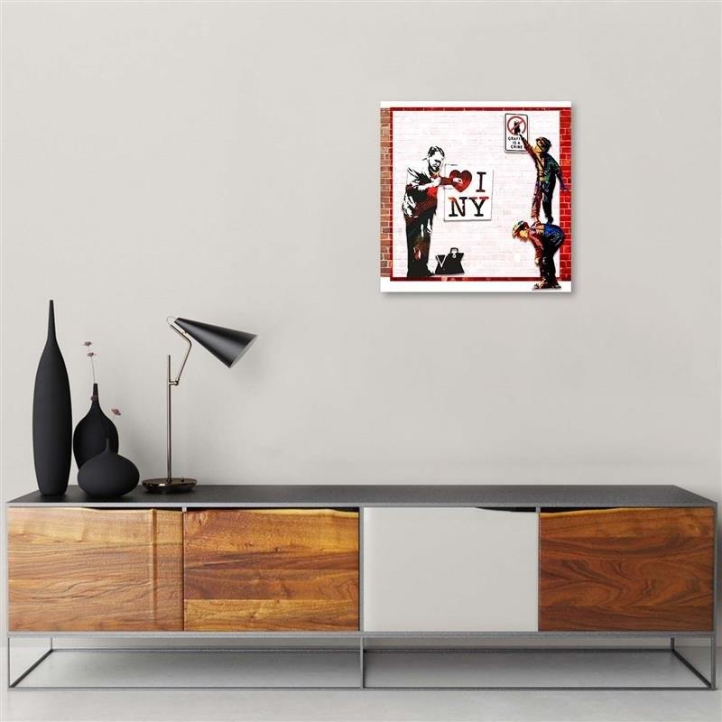 Canvas Print, Banksy - I Love New York