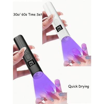 1 Stück tragbare UV-LED-Nagellampe, Hand-UV-Licht für Nägel, professionelle Nageltrocknerlampe für Gelnägel, Blitzhärtungslampe, DIY-Maniküre, Nagelkunstwerkzeuge