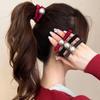 Retro Satin Pleated Hair Tie for Women - High Elasticity, Durable Hair Accessory for Ponytails