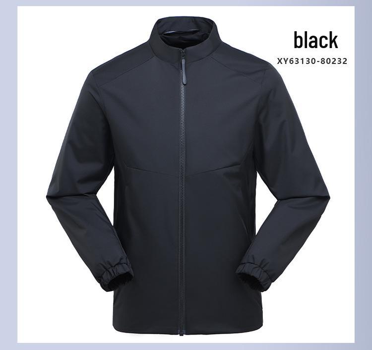 Unisex Windproof & Waterproof Softshell Jacket with Stand-up Collar - Custom Logo Embroidery Available