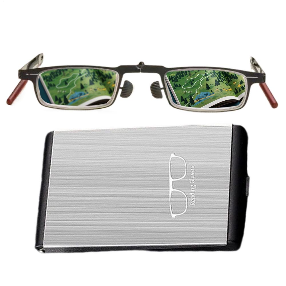 

portable mobile phone high-end HD Compact Reading Optics Glasses Blue Light Blocking Eyewear with Storage Case anti-fatigue