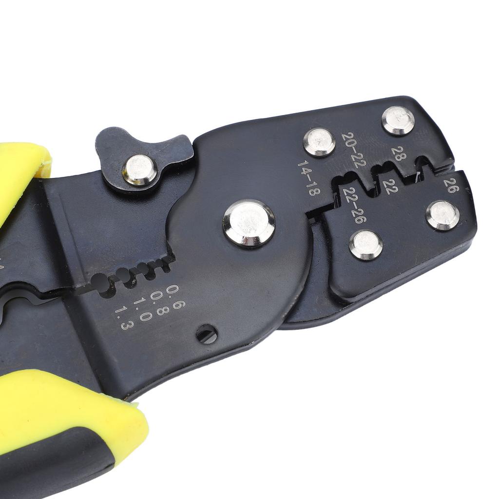 Wire Cutters Electrical Multifunction Adjustable DIY Handcraft Carbon Steel Wire Crimpers for Wire Stripping Cutting Yellow