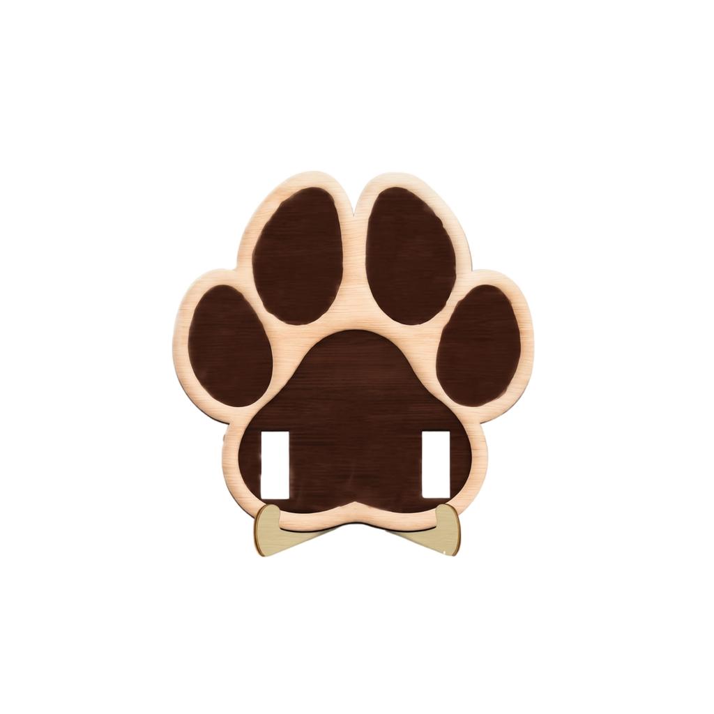 Wooden Pet Print Memorial Keepsake for Dog and Loss Remembrance