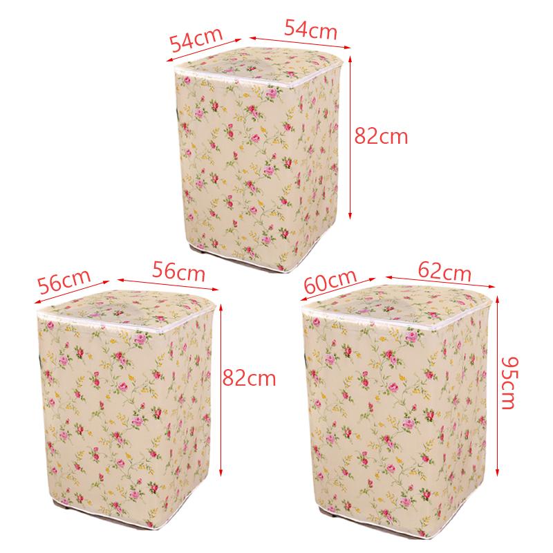Top Load Washing Machine Cover Dust Cover Printing Dryer Cover Waterproof Sunscreen Multifunction Washroom Household Supplies