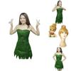 Fee Tinkerbell Cosplay Kleid Grün Pixie Kostüm Für Erwachsene Mit Niedlichem Design Und Baumwollmischgewebe