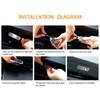 Car Sticker 2PCS LED Car Door Ghost Shadow Welcome Logo Projector Lights Accessories For Mercedes Benz W211 S211 E CLASS 2002 -