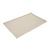 Pet Feeding Mat Puppy Pattern Waterproof Slip Resistance Small Food Grade Silicone Dog Food Mat for Floors Beige