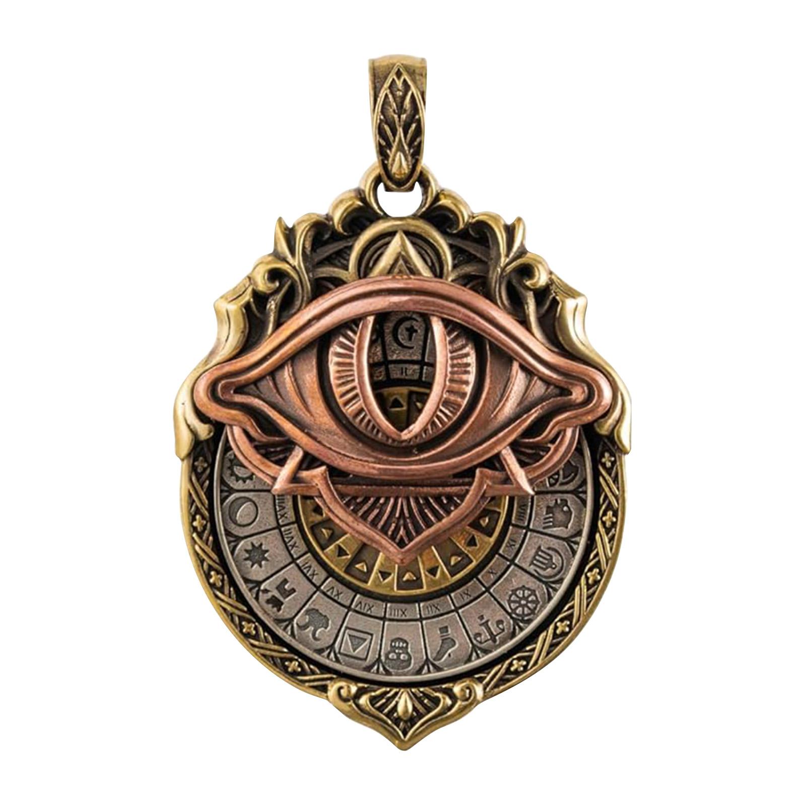 

Кулон - Ожерелье «Всевидящее око», Кулон-карта, Мистические гадания, Духовное руководство, Прозрение судьбы, Плавное вращение One Size