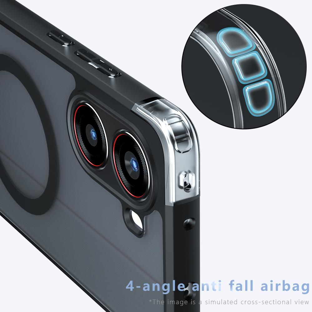 Matte Hülle für Xiaomi Poco X7 Pro 5G/Redmi Turbo 4 5G Kompatibel mit MagSafe TPU+PC Handyhülle