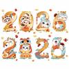 Electrostatic Chinese New Year Window Stickers Multicolor Shopwindow Dtickers  Auspicious Ornaments