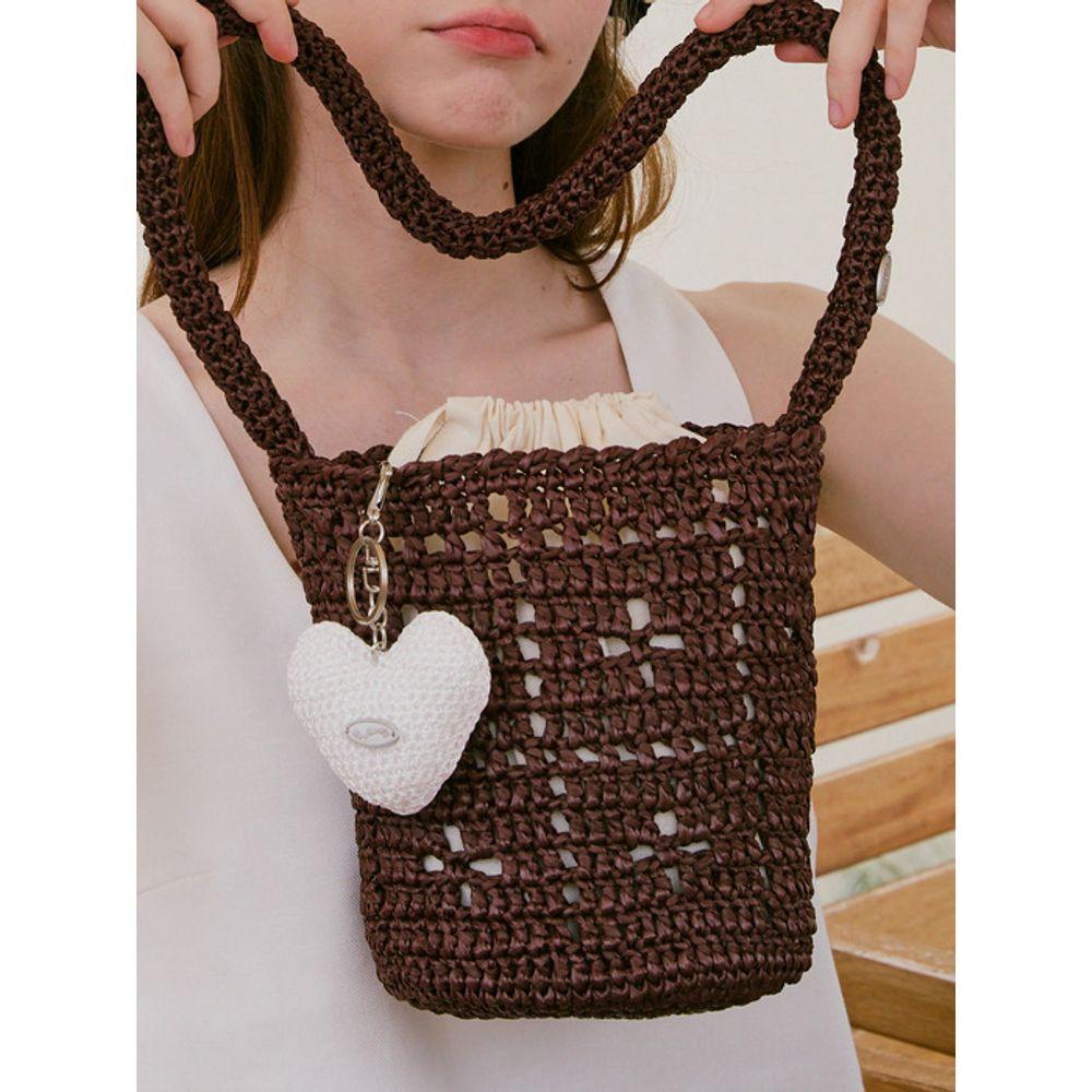 Slowslowly No.217 / Chubby Metallic Heart Key Ring _ Aurora