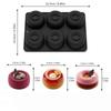 Molde de Silicona Circular Cóncavo de 6 Celdas para Pastel, Molde Francés de Mousse de Grado Alimenticio, Molde para Velas, Herramientas de Cocina para Postres y Repostería