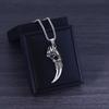 Titanium Steel Wolf Tooth Men's Necklace – Durable, Fade-Resistant Pendant with Retro European & American Hip Hop Style.