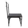 Portable Step Stool 3-Step with Handrail 450lbs Load Steel Folding Ladder for Travel Trailer Porch