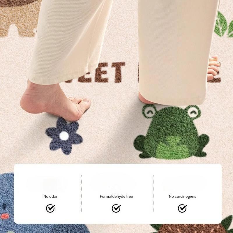 Cartoon Living Room Children's Room Round Carpet Room Maintenance Free Carpets Sound Insulation Anti Slip Beside Rug