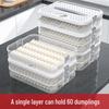 Multi-Layer Food-Grade Dumpling Storage Box for Freezer and Refrigerator