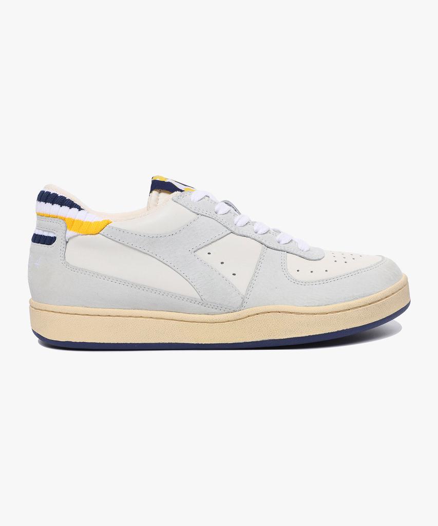Diadora Mi Basket Low Forty Knit Italy White
