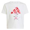 Adidas Dress Set Disney Climacool Sportswear Minnie Comfortable Simple Fashionable Short Sleeve Kids Dress Set Gray White JF3622