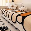 Fleece Thickened Sofa Cushion, Simple Modern Wind Non-Slip Seat Cushion, Universal In All Seasons, Dopamine Sofa Cover, Advanced Sense