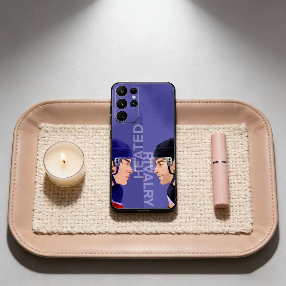 H-Heated Rivalry Phone Case For Samsung S25,24,23,22,30,21,10,9,Ultra,Plus,Lite Soft Black Case