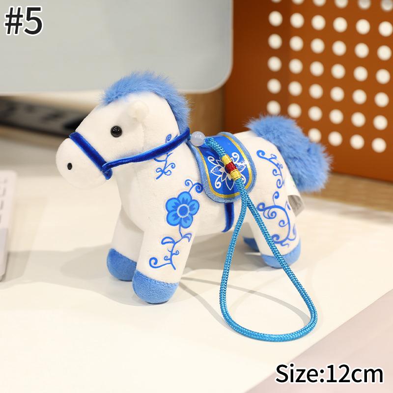 Horse Statues Figure Desk Ornament Christmas New Year Home Office Decoration Spring Festival Decoration Party Gift Horse Favors