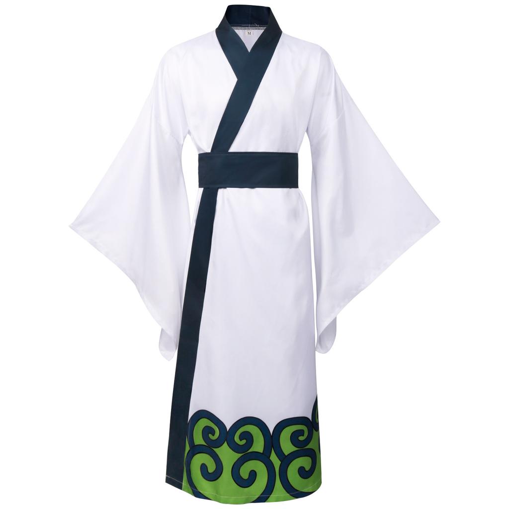 Zelené Kimono Roronoa Zoro Cosplay Anime Kostým Uniforma na Halloween Pánský Oblek Podšívka Paruka Vnější oděv Pásek Disfraz Halloween