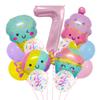 New Candy Ice Cream Balloon Set Baby Birthday Party Photo Props 32-Inch Pink Digital Scene Arrangement