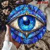 Evil Eye Aluminum Wall Plaque 8x8 Inch Glam Decor Waterproof Good Luck Sign Home Decoration
