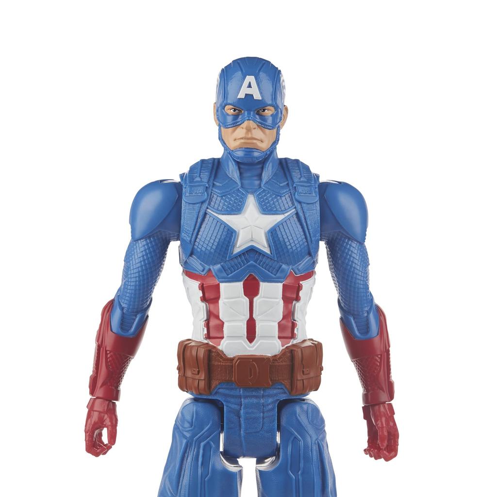 Hasbro Marvel Titan Hero Serie Avengers Captain America Actie Actie Avengers Speelgoed voor Kinderen Leeftijden 4 en Authentiek Figuur, 12-inch (30 cm) Figuur, Omhoog,