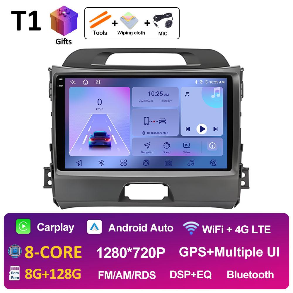 Car Video For KIA Sportage 2010 2011 2012 2013 - 2016 Radio Player Intelligent System Wireless Carplay Cooling fan WIFI NO 2 din