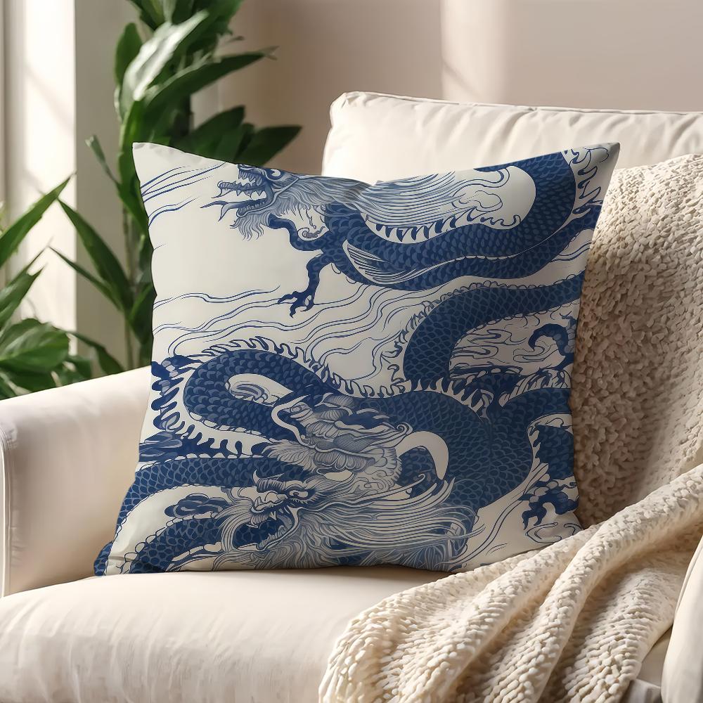 Traditional Dragon Cushion Cover Decoration Room Shop Car Best Home Office Coffee Pillow Sofa Printing Nordic Simplicity Hit