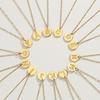 Colar com Inicial em Aço Inoxidável Dourado e Strass - Design Europeu e Americano