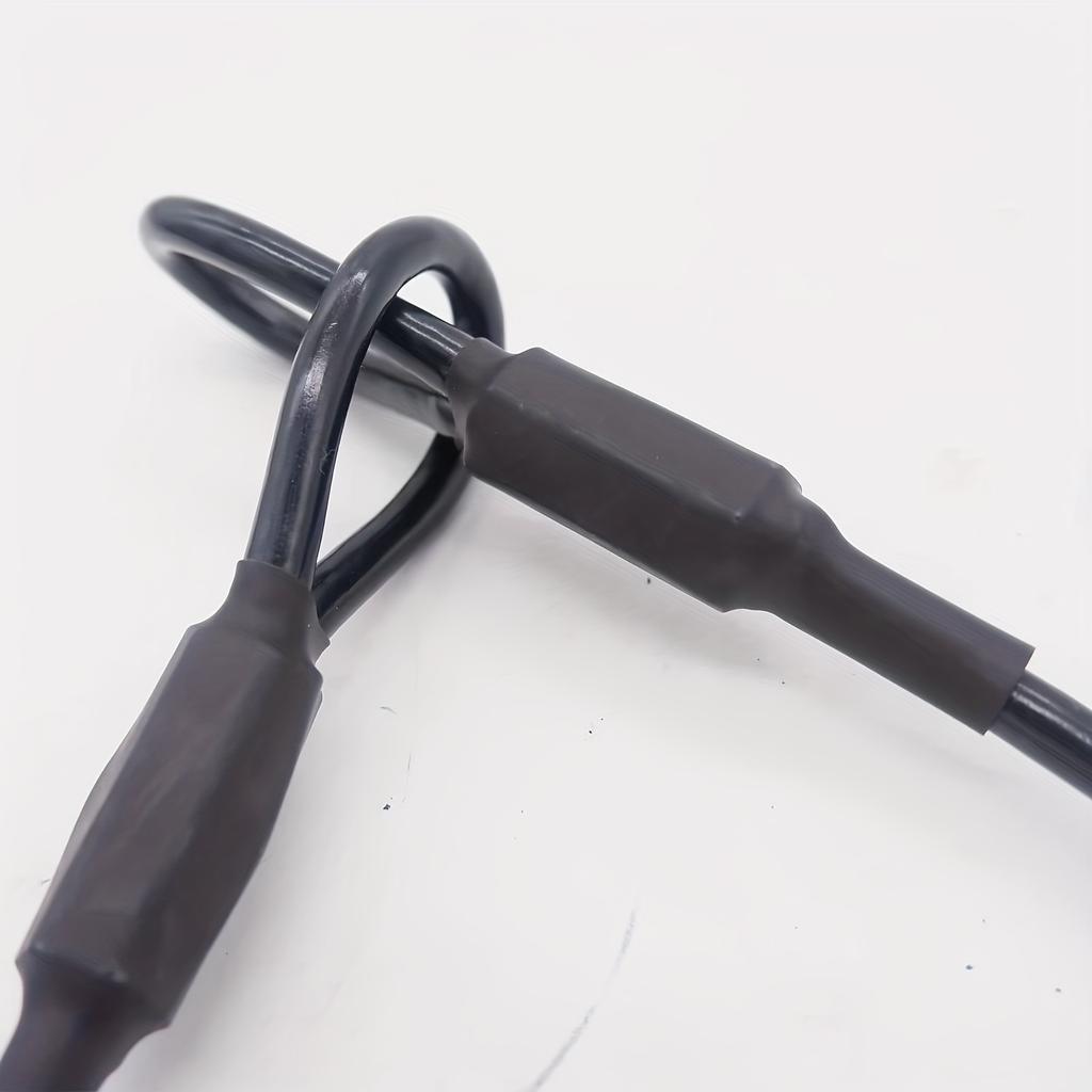 30cm Universal Motorcycle Helmet Anti-theft Rope - Stainless Steel Wire