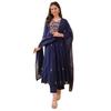 Beautiful Party Wear Ethnic Kurti Pant Dupatta Set Indian Designer Anarkali Suit