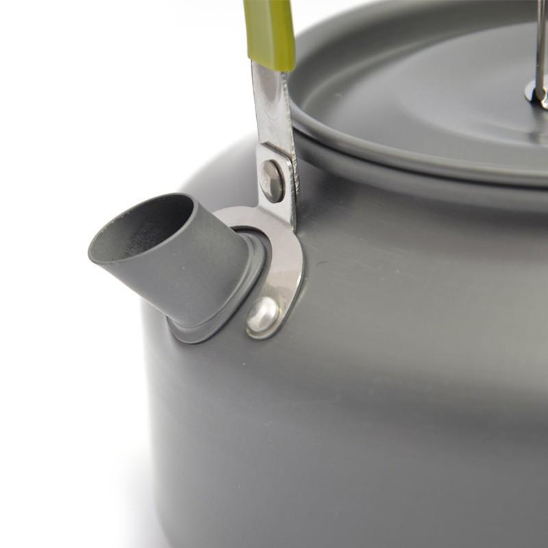 1.2L Anodized Aluminum Outdoor Kettle - Portable Teapot for Camping, Picnic & Fishing