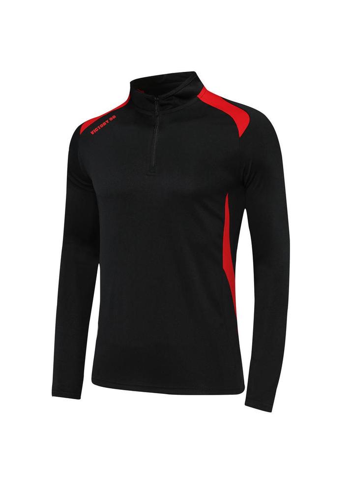 Unisex Half-Zip Long-Sleeve Football Training Set for Kids & Adults