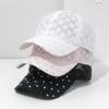 Lightweight Breathable Baseball Hat Hollow Floral Lace Outdoor Sun Hat  Female Fashion