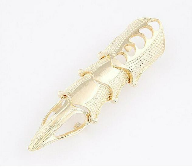 European & American Retro Rings: Punk Style Exaggerated Bendable Metal Nail Rings
