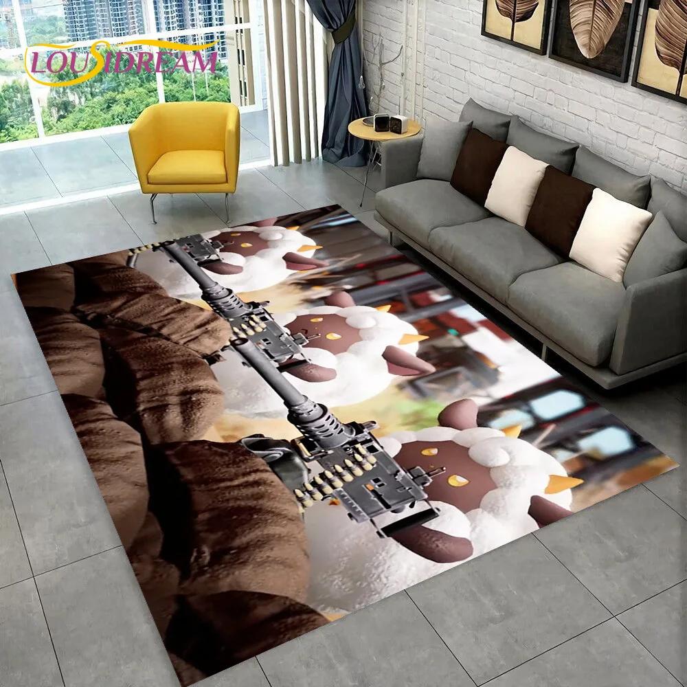 3D Cartoon Palworld Spiel Teppich für Zuhause Wohnzimmer Schlafzimmer Sofa Fußmatte Dekoration, Kinderteppich Rutschfeste Bodenmatte Geschenk