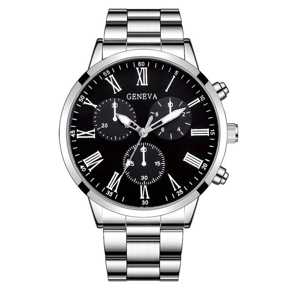 Fashion Men S Steel Strap Watch Casual Business Quartz Watch Atmospheric Watch Trend Men S Watch