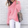 2026 New Women's Off-Shoulder Turtleneck Sweater, Sexy Loose Fit Plus Size Solid Color Knit Top for Autumn Winter