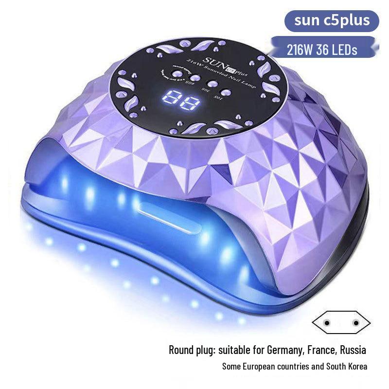 Dazzling 256W LED Nail Curing Lamp, Quick Dry Gel Lamp for Salon Use