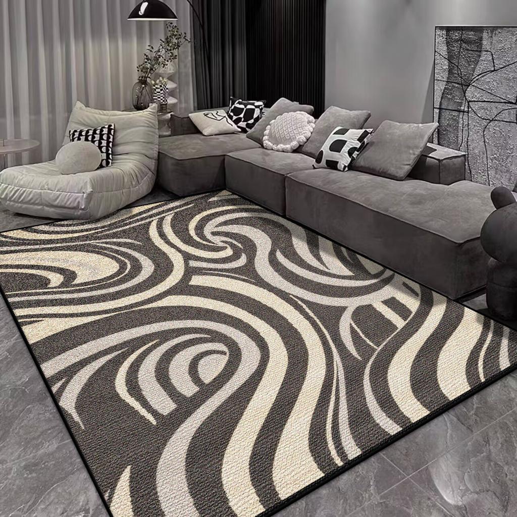 Modern Abstract Style Carpet Living Room Large Size Non-slip Sofa Table Mat Office Lounge Decoration Rug Easy Clean Customizable