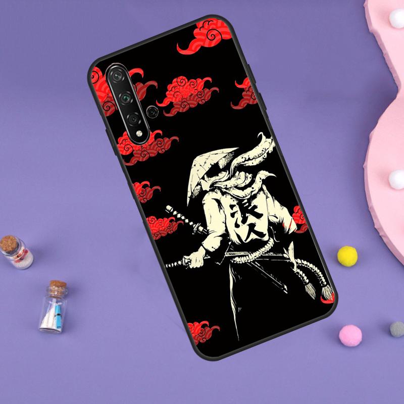 Japanese Samurai Warrior For Huawei Nova 7i 8i 11i 12i 12s 9 10 SE Y60 Y61 Y70 Y72 Y73 Y90 Y91 P20 P40 P30 Lite Case