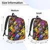 Fashion Pokemon Halloween Backpack  Mochilas Adjustable Strap For Work Office Sturdy Shoulder Rucksack