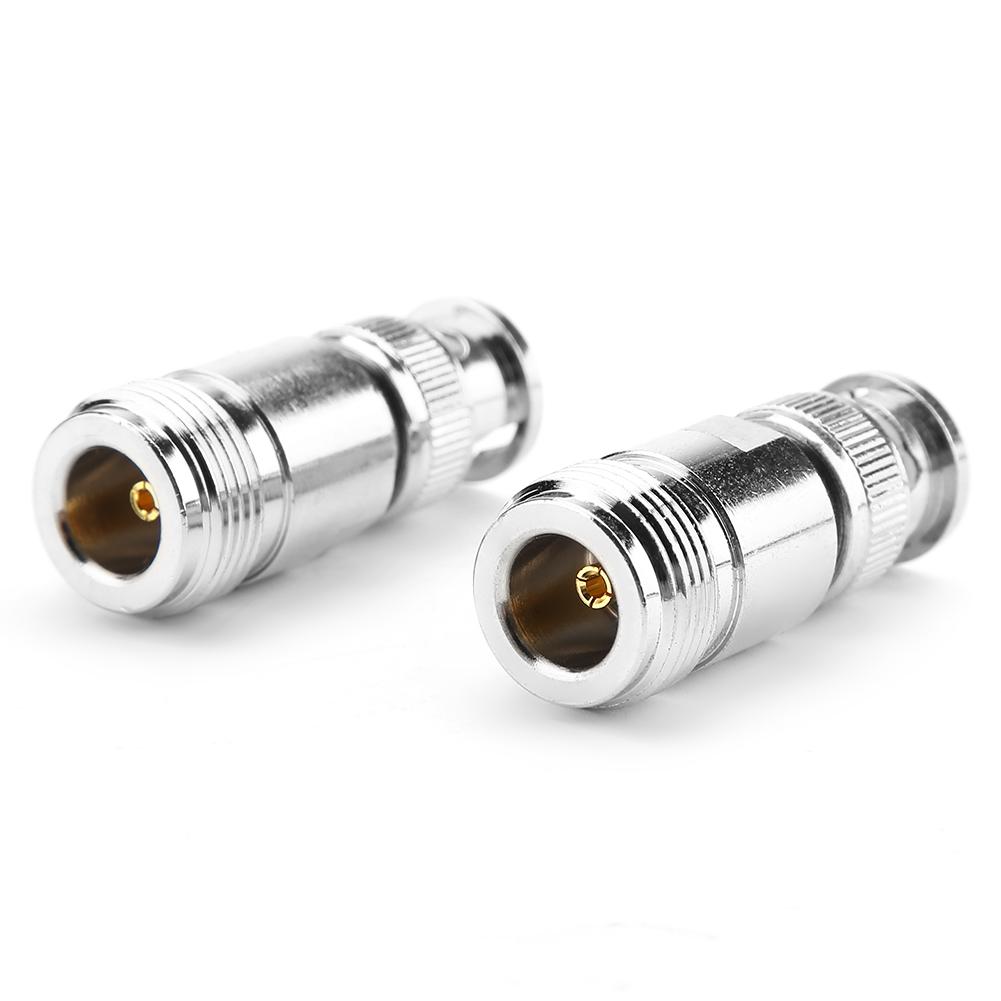 2pcs Type N Female to BNC Male RF Connector Coaxial Adapter Test Converter