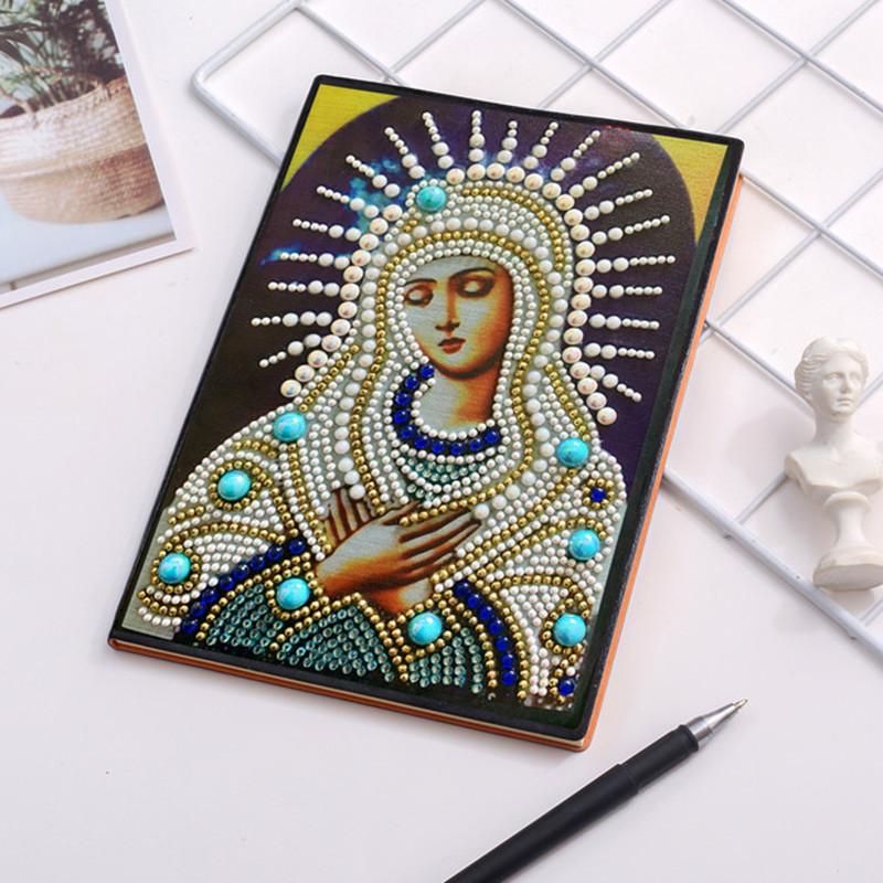 Neues Notizbuch Diamantmalerei Kinder DIY Kreativ Speziell geformter Heller Diamant 50 Seiten Notizbuch Aufkleber Diamant A5 Buch