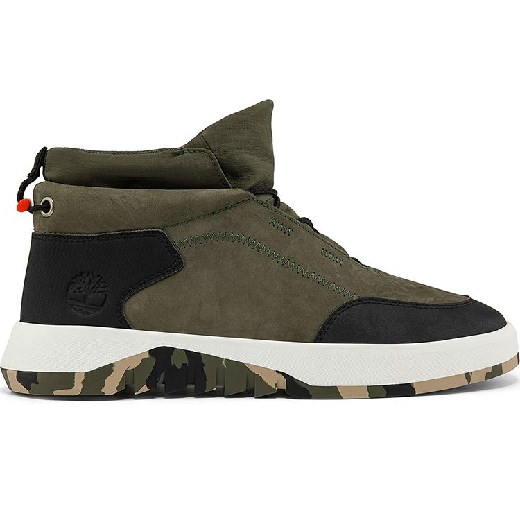 Timberland Supaway Round Toe Comfortable Durable Breathable Mid-Top Outdoor Functional Shoes Men Shoes Green A2KPNW