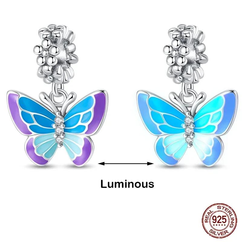 Copper Flowers Butterfly Creative Garden Mushroom Snail Charms Beads Fit Original Bracelets Diy Jewelry