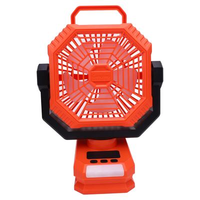 Portable Camping Fan with Light 8000mAh Rechargeable Battery Operated Fan with Foldable Hook for Tent Outdoor Fishing Picnic Car
